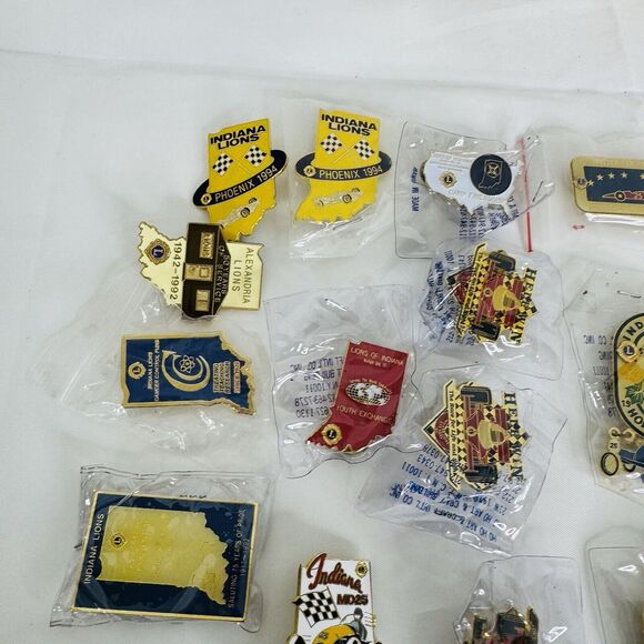 29 Indiana Lions Club International Pin Lot 1990’s MD-25 Franklin TWP - Picture 5 of 8